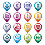 Environmental Protection Pointer Icons N2
