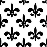 Fleur de lys seamless pattern N12