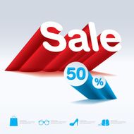 Sale poster with percent discount N9