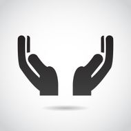 Hands in prayer