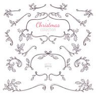 Christmas collection of nature elements
