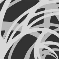 abstract gray curve line pattern with black background