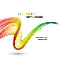 Abstract smoky waves background Template brochure design N54
