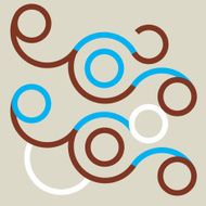 Transmagoria abstract pattern of curls illustration