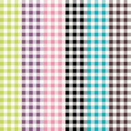 Vichy pattern Green Purple Pink Black Blue Brown Collection Vector N2