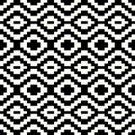 Trendy hipster Black and white pixel seamless pattern N9