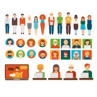 People business characters set