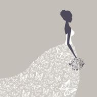 Vector Beautiful Bride N14