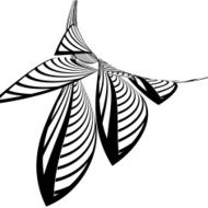 abstract black and white curve stripe pattern background N4
