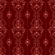 Seamless romantic vintage pattern