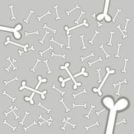Bone pattern wallpaper illustration
