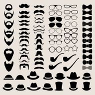 Hipster style infographics elements and icons set for retro desi N2