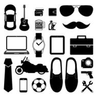 man style infographics elements and icons set for Modern