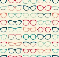 seamless eyeglasses pattern N3