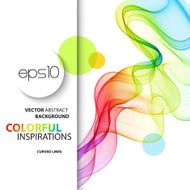 Abstract smoky waves background Template brochure design N55