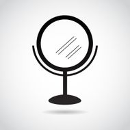 Mirror icon isolated on white background