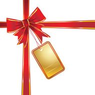 Red bow with card