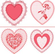 Lace hearts