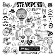 Steampunk collection hand drawn vector illustration N4