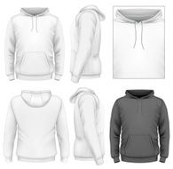 Men&#039;s hoodie design template