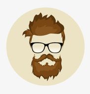 hipster in glasses