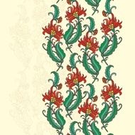 Seamless floral vector pattern N32
