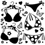 bras and panties icons