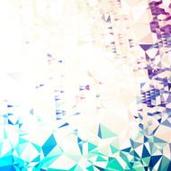 Stylish Geometric Futuristic Glitch Art Retro Polygon Abstract Vector Background N3