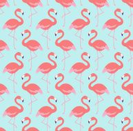 seamless flamingo bird pattern N4