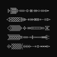 Hipster arrows Abstract elements for tattoo and design