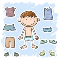 Little boy is going to dressing up N2