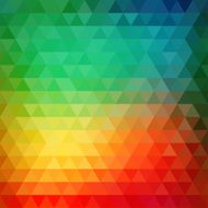 Retro mosaic pattern of geometric triangle shapes N24