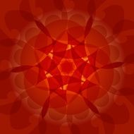 abstract red floral shape background