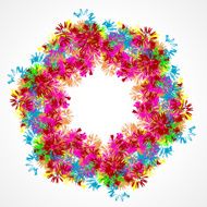 floral ring pattern background