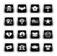 Supergloss Black Icons - Emo