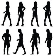 Multiple images of fashion models N5