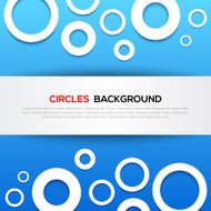 Abstract 3D blue circles background N3
