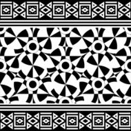 Tribal Seamless Pattern Ethnic Vector Background N38