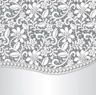 lace silk and pearl