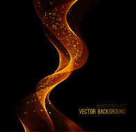 Vector illustration abstract background blue blurred magic neon light curved N6
