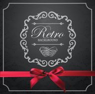 Vintage Frame with damask lace pattern N4