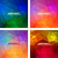 Set of Colorful geometric modern patterns