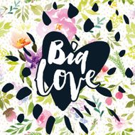 Vintage print with flowers Big Love N2