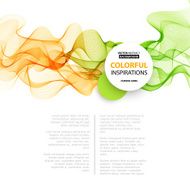 Abstract smoky waves background Template brochure design N57