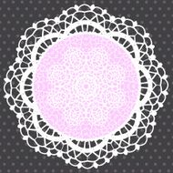 Background with ornamental round lace pattern N4