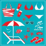 Fashionable set with a swimming suit N4