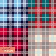Set of seamless tartan pattern N3