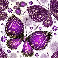 Seamless spring white pattern