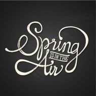 SPRING AIR - quote on blackboard