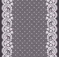 White Lace Vertical Seamless Pattern Gray Background